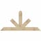Ekena Millwork Saratoga Rough Sawn Timber Gable Bracket, Douglas Fir, 72"W x 36"H x 6"D x 6"F, 12/12 Pitch GBW072X36X0606SAR00RDF - alternate 1
